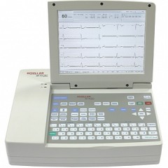Электрокардиограф (ЭКГ) Schiller Cardiovit AT-10 Plus для спирографии (с датчиком SP-260, калибровочном насосом, комплектом загубников)
